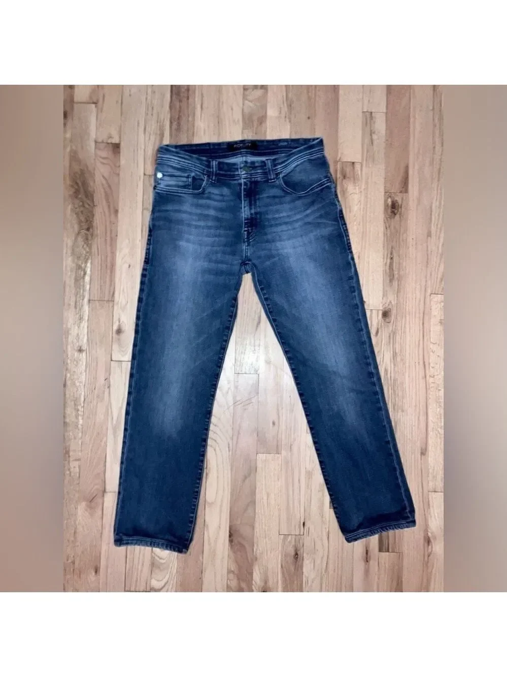 FIDELITY Western Dark Wash Denim Jeans 31x34 Slim/Straight Handcrafted in LA